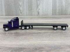 Peterbilt 377A/E Truck-Ertl W/Penjoy Flatbed Trailer, 1/64