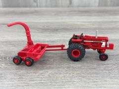 International Farmall 1066 Turbo WF W/Hay Chopper, 1/64, Custom