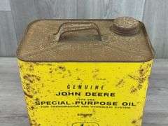John Deere Type 303 Special Purpose 2 Gallon Oil Container, Empty