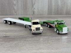 Peterbilt John Deere & Mack CH600  Penjoy Trucks & Flatbed Trailers, 1/64, John Deere Custom