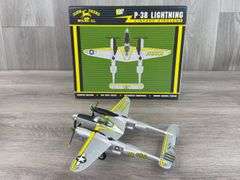 John Deere P-38 Lightening Vintage Airplane, 7 1/2”