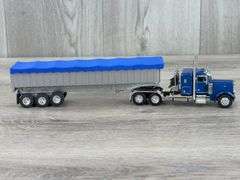 Peterbilt Truck-DCP W/Custom Dump Grain Trailer, 1/64