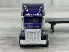 Peterbilt 377A/E Truck-Ertl W/Penjoy Flatbed Trailer, 1/64