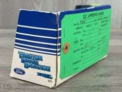 Ford 555B Tractor Loader Backhoe, 1/64, Ertl, Q.C. Approved Sample Card Stapled To Back