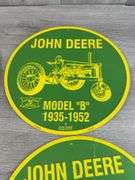 John Deere 80 Diesel, B, H & GP Metal Signs, 12”