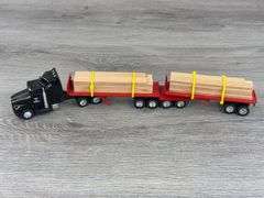 Kenworth T600A Day & Night Truck-Ertl W/ Custom Lumber Trailer W/Pup, 1/64