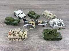 Tanks & Airplane, 1/64, Matchbox & Hot Wheels