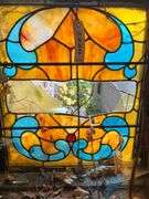 20.5" W X 87.5" H Stained Glass Window