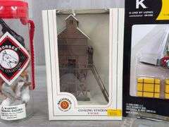 Coaling Station-N Scale, Pipe Loads, Work People-HO Scale, Tank Set, Horses