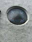 Round Stained-Glass Window - Estimated to be approx. 36" W