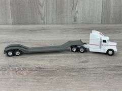 Versatile & White GMC Plainfield Trucking Tractors W/Drop Deck Trailers, 1/64, Ertl