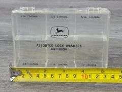 John Deere Assorted Lock Washers, Hex Nuts & Flat Washers Bins, 5 1/4”x3 1/2”
