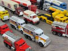 STP, Shell, Texaco, Milky, Pennzoil Tractor Trailers, 1/64, Majorette, Matchbox