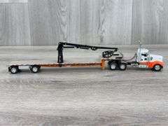 DCP Kenworth Truck W/Crane Trailer, 1/64, Custom Trailer
