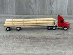 White GMC & Kenworth Trucks W/Log Haulers, 1/64, Custom