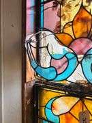 20.5" W X 87.5" H Stained Glass Window