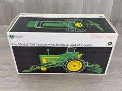 John Deere 720 NF W/80 Blade & 45 Loader, 1/16, Precision Classics 18