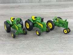 3 John Deere Tractors, 1/43, Ertl