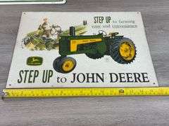 3 John Deere Metal Signs, Appr. 16”x13”