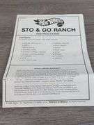 Hot-Wheels Sto & Go Round-Up Ranch, Over 10 Play Pieces, Mattel, Unsure If Complete
