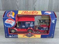 Custom Replica Collection Pepsi-Cola Delivery Truck Bank, 1/24 & 1/64, Golden Wheel Die Casting Fty.