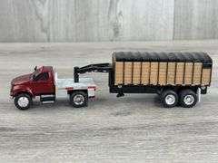 Ford F750 Flatbed W/Dump Trailer,  1/64, Custom