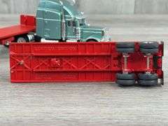 Truck W/Flatbed Trailer W/Pup, 1/64, Custom