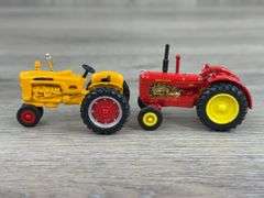 AGCO Historical Four Piece Collection-Oliver 88 NF, Allis Chalmers D-19 WF, Minneapolis-Moline 5-Star NF & Massey-Harris 555 WF, 1/64, Ertl Collectibles