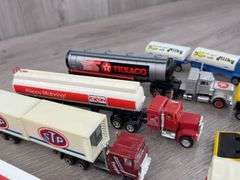 STP, Shell, Texaco, Milky, Pennzoil Tractor Trailers, 1/64, Majorette, Matchbox