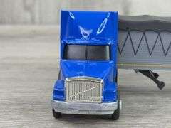 2 WhiteGMC Trucks W/Grain Trailers, 1/64, Custom