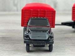 Ford F750 Grain Truck W/Pup, 1/64, Ertl, Cab Not Attached To Frame, Extra Tarps