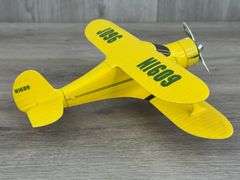 John Deere Beech D17 Staggerwing Airplane Bank, 9”
