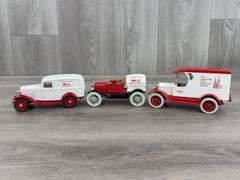 1932 Ford, 1918 Ford Runabout & 1923 Chevrolet Delivery Banks, The Dyersville Area Historical Society, Ertl, Missing Keys