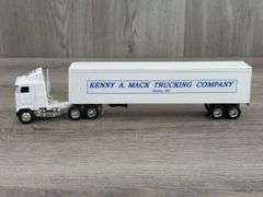 Mack Kenny A. Mack Trucking Company Bryan OH Truck W/Trailer, 1/64, Ertl