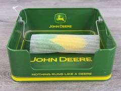 John Deere Napkin Holder, 6 1/2”x6 1/2”