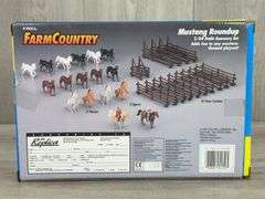 Farm Country Mustang Roundup 35 Pieces, 1/64, Ertl, Unsure If Complete