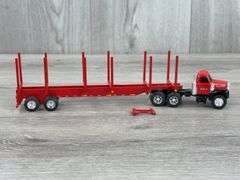 Mack H&S Truck W/Log Wagon, 1/64, Custom, Jack Stand Is Broken Off