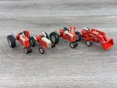 4 Ford Tractors, 1/64, Ertl
