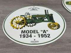 3 John Deere Metal Signs