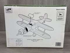 John Deere Beech D17 Staggerwing Airplane Bank, 9”