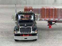 Mack Truck W/Flatbed Trailer,  1/64, Truck First Gear, Trailer Midwest Replicas