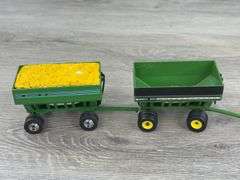 4 Grain Hopper Wagons, 1/64, Mostly SpecCast