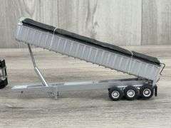 Mack Truck W/Dump Grain Trailer, 1/64, Custom