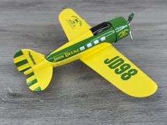 John Deere Lockheed Orion Airplane Bank, 8”, Limited Edition
