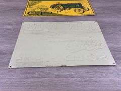 2 John Deere Metal Signs, Appr. 15”x11”