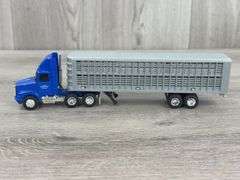 WhiteGMC Plainfield Trucking Truck W/Livestock Trailer-Ertl & Kenworth T600A Truck W/Bottom Dump Trailer-Custom, 1/64