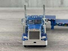 Peterbuilt Truck W/Tri Axle Step Deck Trailer, 1/64, Custom