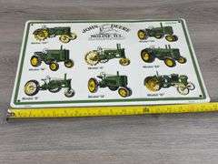 3 John Deere Metal Signs, Appr. 16”x13”