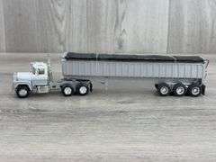 Mack Truck W/Dump Grain Trailer, 1/64, Custom