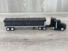 WhiteGMC Plainfield Trucking Truck W/Livestock Trailer-Ertl & Kenworth T600A Truck W/Bottom Dump Trailer-Custom, 1/64